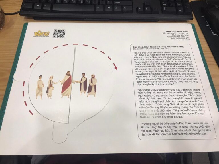 Thị cụ hình xoay Chúa Giê-xu hóa bánh