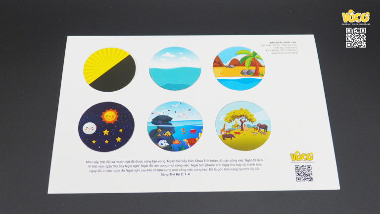 Thị cụ dán hình Bảy ngày sáng tạo